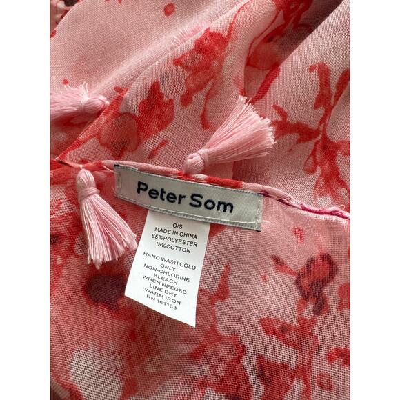 New ~ PETER SOM ~ Dream Floral Print Sarong Scarf Wrap One Size - Picture 3 of 3